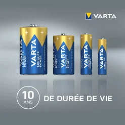 Pile alcaline AA (LR6) Varta Long-life Power, lot de 2