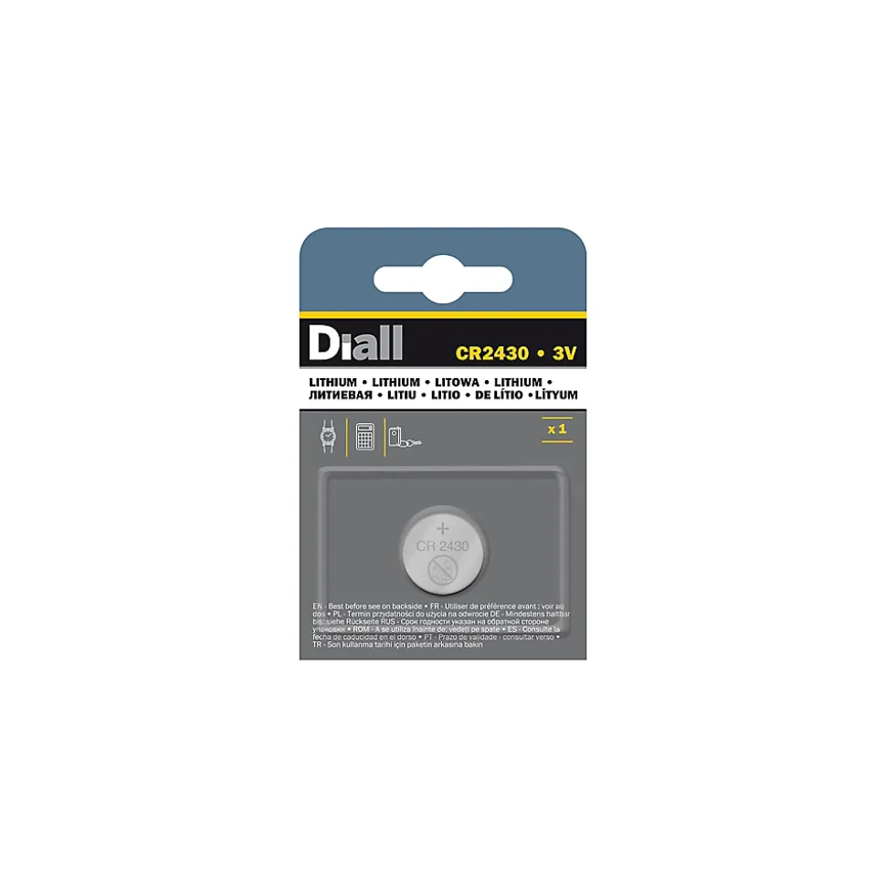 Pile au lithium CR2430 Diall, lot de 1