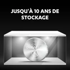 Pile au lithium CR2016 Duracell, lot de 2
