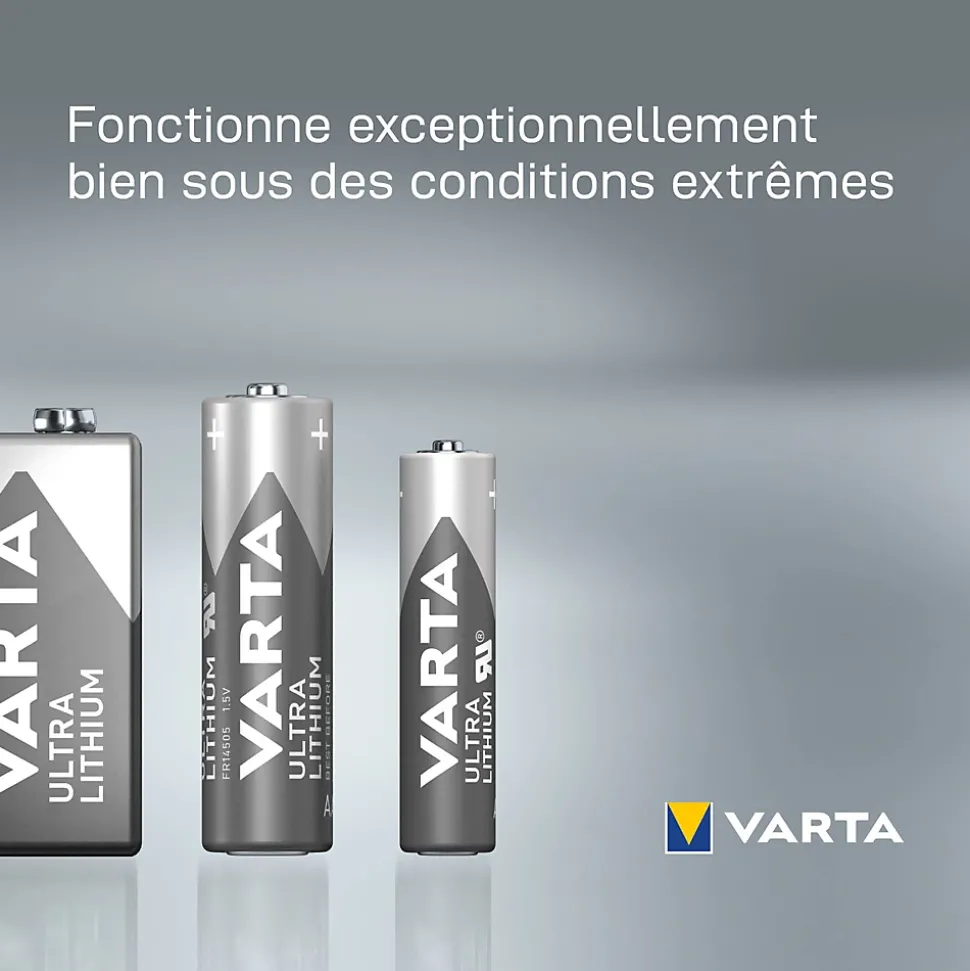 Pile au lithium 9V (PP3) Varta, lot de 1