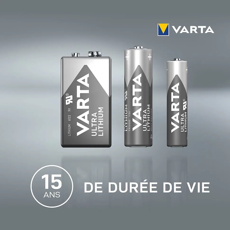 Pile au lithium 9V (PP3) Varta, lot de 1