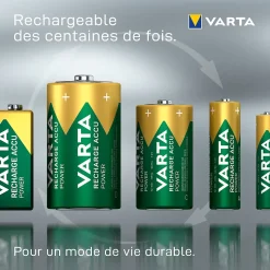 Pile rechargeable Ni-MH 9V (PP3) Varta