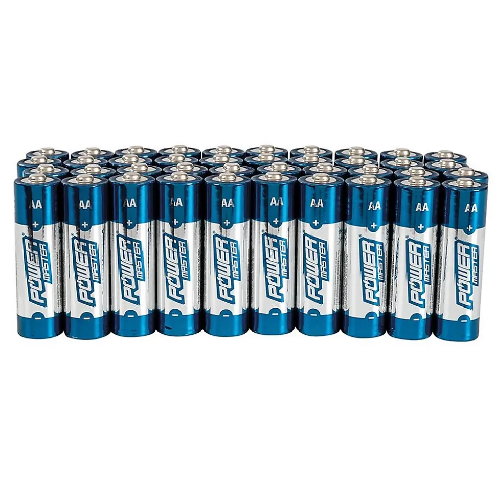 Piles Alcalines Super LR6 AA - Lot de 40 Pcs - Énergie Fiable et Durable - Powermaster
