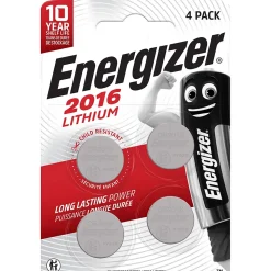 4 Piles bouton au lithium 2016 Energizer 3V