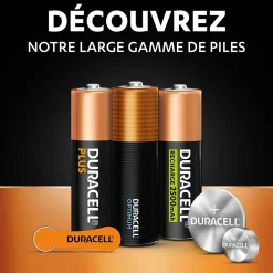 2 piles bouton CR 2430 - Duracell - 3V