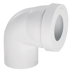 Pipe WC courte coudée mâle 90° Wirquin