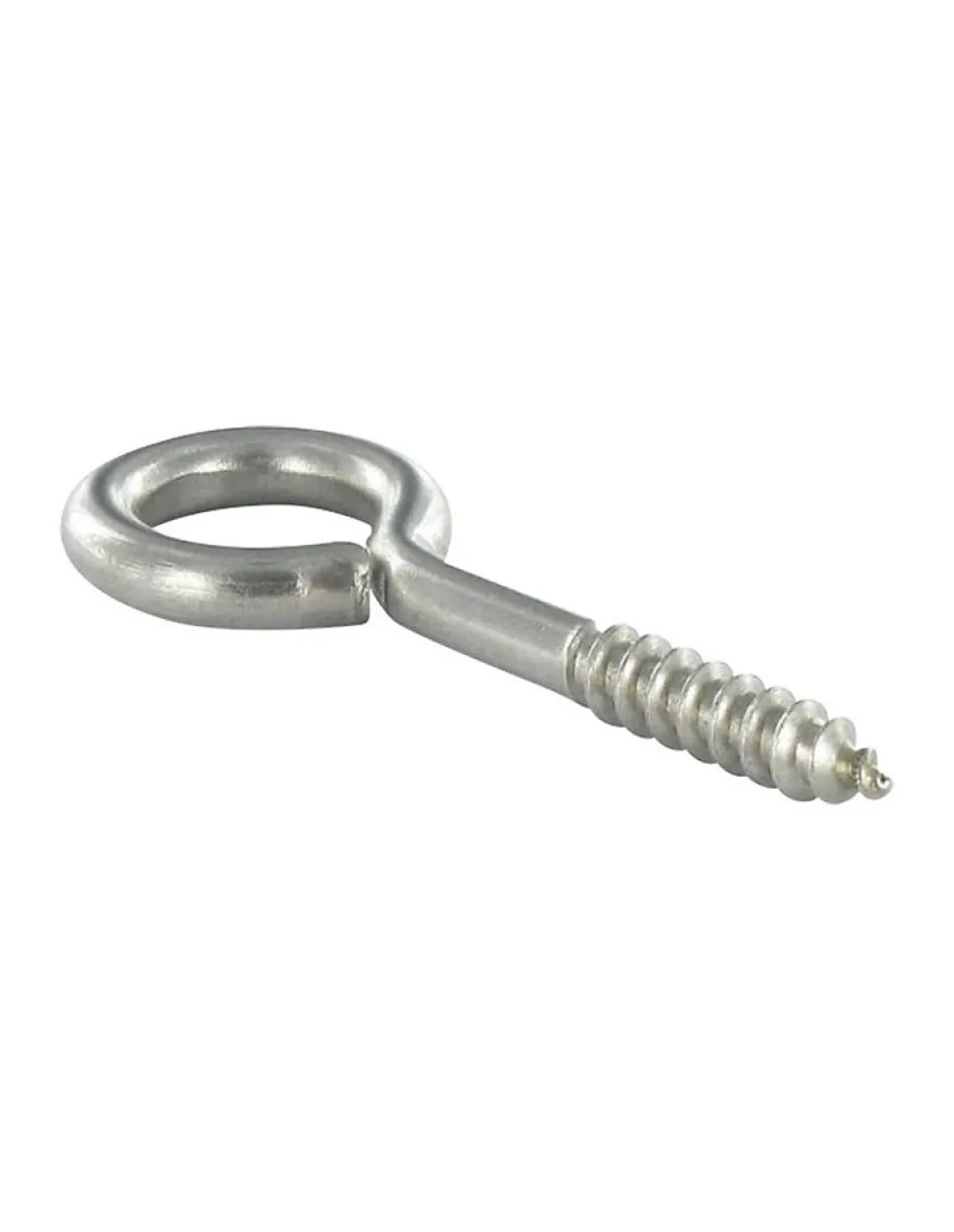Piton Bois 5X40 Filetée sur 24 Longueur total 64 Oeil 14 Inox A2 - 10 pièces