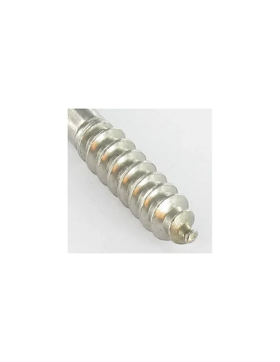 Piton Bois 5X40 Filetée sur 24 Longueur total 64 Oeil 14 Inox A2 - 10 pièces