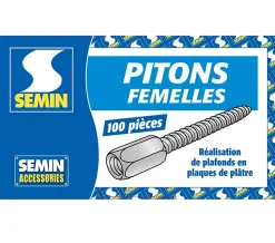 Pitons Femelles Semin, Boite de 100 (lot de 3)