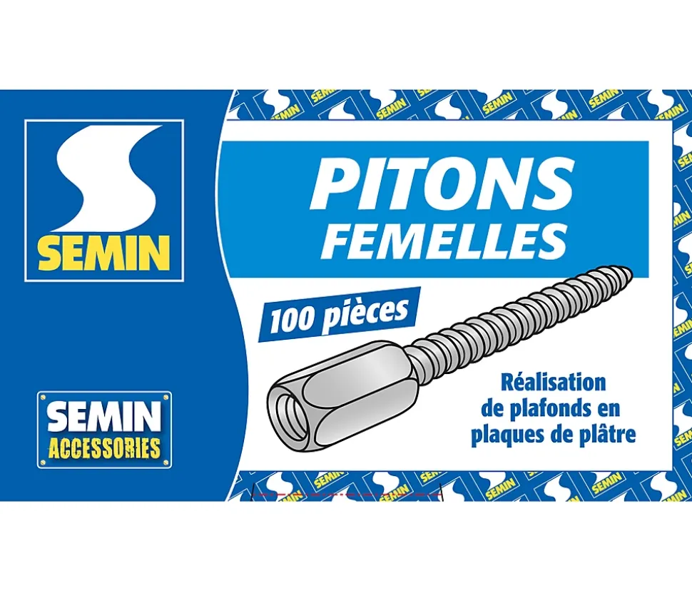 Pitons Femelles Semin, Boite de 100 (lot de 3)