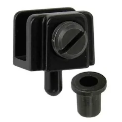 2 pivots pour porte en verre l. 20 mm x H. 16 mm