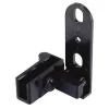 2 pivots pour porte en verre Métal noir l.36 x H.16 mm