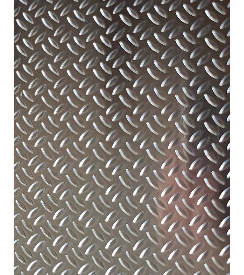 Plaque Aluminium Grain de riz, ép. 1/2mm, Hauteur 65cm x Largeur 50cm
