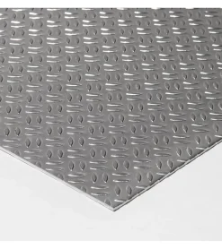 Plaque Aluminium Grain de riz, ép. 1/2mm, Hauteur 55cm x Largeur 140cm