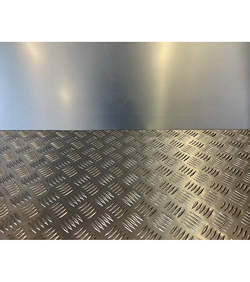 Plaque Aluminium Strié, ép. 2/3mm, Hauteur 50cm x Largeur 80cm