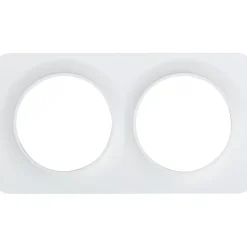Plaque de finition double Jacobsen Espen blanc à assembler