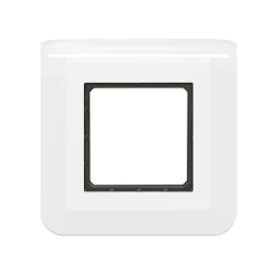 Plaque de finition 2 modules Legrand Mosaïc 0 994 71 coloris blanc l.82 x P.9 x H.82 mm