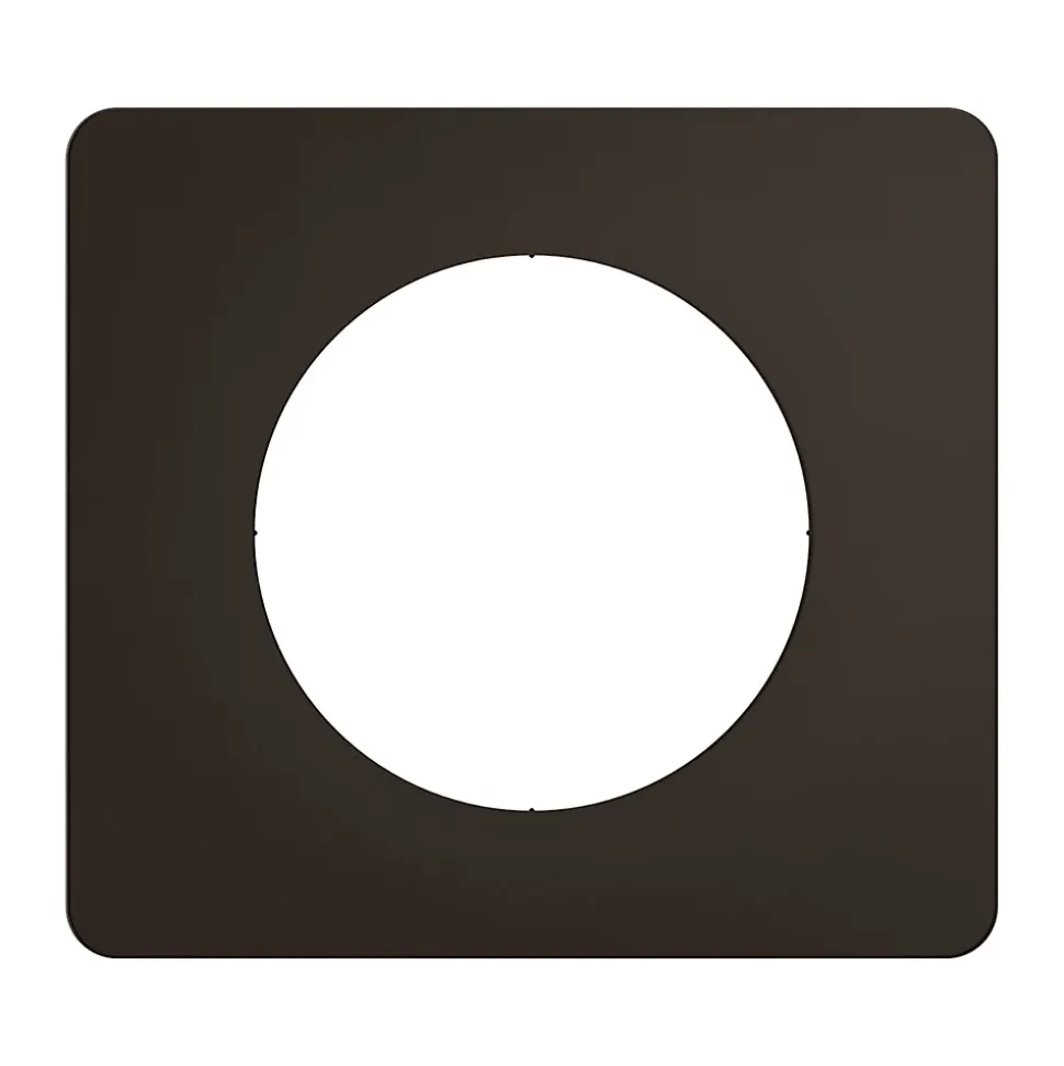 Plaque de finition 1 poste Legrand Céliane CP0121 coloris noir mat l.90 x P.9 x H.82 mm