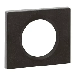 Plaque de finition 1 poste Legrand Céliane 0 693 71 coloris ardoise l.100 x P.8,5 x H.82 mm