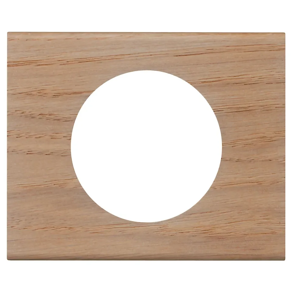 Plaque de finition 1 poste Legrand Céliane 0 690 51 coloris chêne blanchi l.100 x P.8,7 x H.83 mm