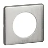 Plaque de finition 1 poste Legrand Céliane 0 988 52 coloris alu snake l.90 x P.8,5 x H.82 mm