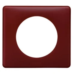 Plaque de finition 1 poste Legrand Céliane 0 988 32 coloris poudré bordeaux l.90 x P.8,5 x H.82 mm