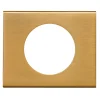Plaque de finition 1 poste Legrand Céliane 0 691 31 coloris bronze doré l.100 x P.8,5 x H.82 mm