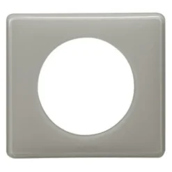Plaque de finition 1 poste Legrand Céliane 0 988 23 coloris laqué galet l.90 x P.8,5 x H.82 mm