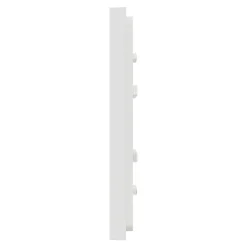 Plaque de finition 1 poste Schneider Electric Unica Déco Essentielle NU600218 coloris blanc l.88,6 x P.10,25 x H.85 mm
