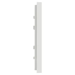 Plaque de finition 1 poste Schneider Electric Unica Déco Essentielle NU600218 coloris blanc l.88,6 x P.10,25 x H.85 mm
