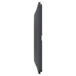 Plaque de finition 1 poste Schneider Electric Ovalis S340702G coloris anthracite avec liseré argent chromé l.87 x P.10 x H.87 mm
