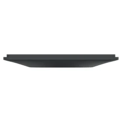 Plaque de finition 1 poste Schneider Electric Ovalis S340702G coloris anthracite avec liseré argent chromé l.87 x P.10 x H.87 mm