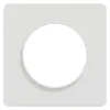 Plaque de finition 1 poste Schneider Electric Odace Touch S520802 coloris blanc l.85 x P.10 x H.85 mm
