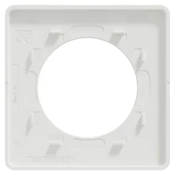 Plaque de finition 1 poste Schneider Electric Odace Touch S520802 coloris blanc l.85 x P.10 x H.85 mm