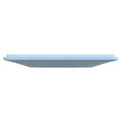 Plaque de finition 1 poste Schneider Electric Ovalis S320702C coloris bleu azurin l.87 x P.10 x H.87 mm