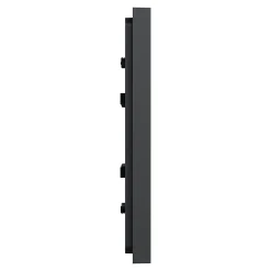 Plaque de finition 1 poste Schneider Electric Unica Déco Essentielle NU600254 coloris anthracite l.88,6 x P.10,25 x H.85 mm