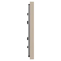 Plaque de finition 1 poste Schneider Electric Unica Déco Essentielle NU600226 coloris taupe l.88,6 x P.10,25 x H.85 mm