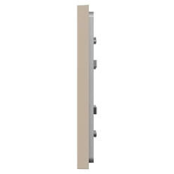 Plaque de finition 1 poste Schneider Electric Unica Déco Essentielle NU600226 coloris taupe l.88,6 x P.10,25 x H.85 mm