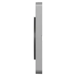 Plaque de finition 1 poste Schneider Electric Odace Touch S530802 coloris aluminium l.85 x P.10 x H.85 mm