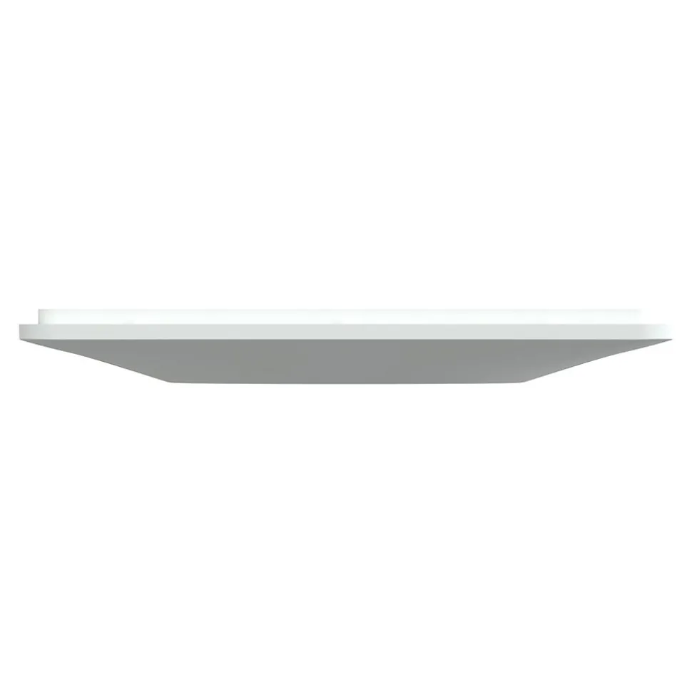 Plaque de finition 1 poste Schneider Electric Ovalis S320702 coloris blanc l.87 x P.10 x H.87 mm