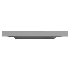 Plaque de finition 1 poste Schneider Electric Odace Styl S520702E coloris aluminium l.85 x P.10 x H.85 mm