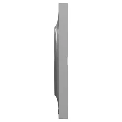 Plaque de finition 1 poste Schneider Electric Odace Styl S520702E coloris aluminium l.85 x P.10 x H.85 mm