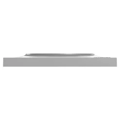 Plaque de finition 1 poste Schneider Electric Odace Styl S520702E coloris aluminium l.85 x P.10 x H.85 mm