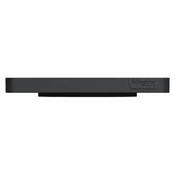 Plaque de finition 1 poste Schneider Electric Odace Touch S540802 coloris anthracite l.85 x P.10 x H.85 mm