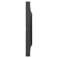 Plaque de finition 1 poste Schneider Electric Odace Styl S54C702 coloris anthracite avec liseré anthracite l.85 x P.10 x H.85 mm