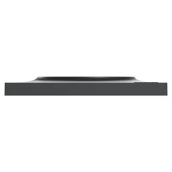 Plaque de finition 1 poste Schneider Electric Odace Styl S54C702 coloris anthracite avec liseré anthracite l.85 x P.10 x H.85 mm