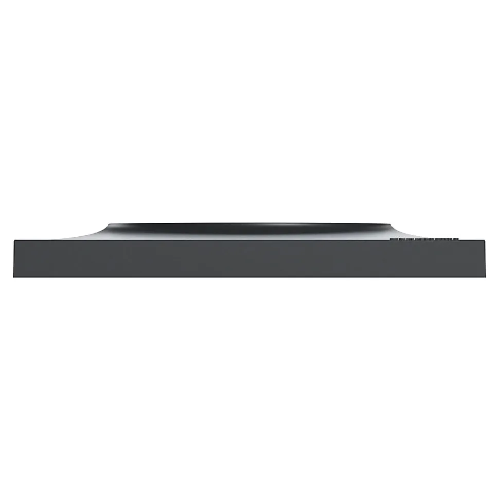 Plaque de finition 1 poste Schneider Electric Odace Styl S54C702 coloris anthracite avec liseré anthracite l.85 x P.10 x H.85 mm