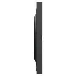 Plaque de finition 1 poste Schneider Electric Odace Styl S54C702 coloris anthracite avec liseré anthracite l.85 x P.10 x H.85 mm