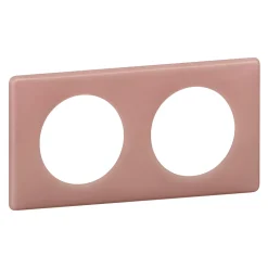 Plaque de finition 2 postes Legrand Céliane 0 988 30 coloris vieux rose l.161 x P.8,5 x H.82 mm
