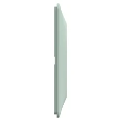 Plaque de finition 2 postes Schneider Electric Ovalis S320704A coloris sauge l.158 x P.10 x H.87 mm